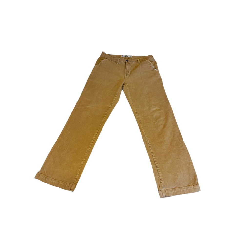 Laguna Mens Tan Corduroy Stretch Pants Size 32x30 Straight Leg Casual Trousers